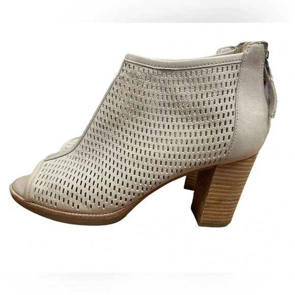 Geox Espira Cali  1 Wedge Bootie Beige Size 39 - Picture 5 of 10